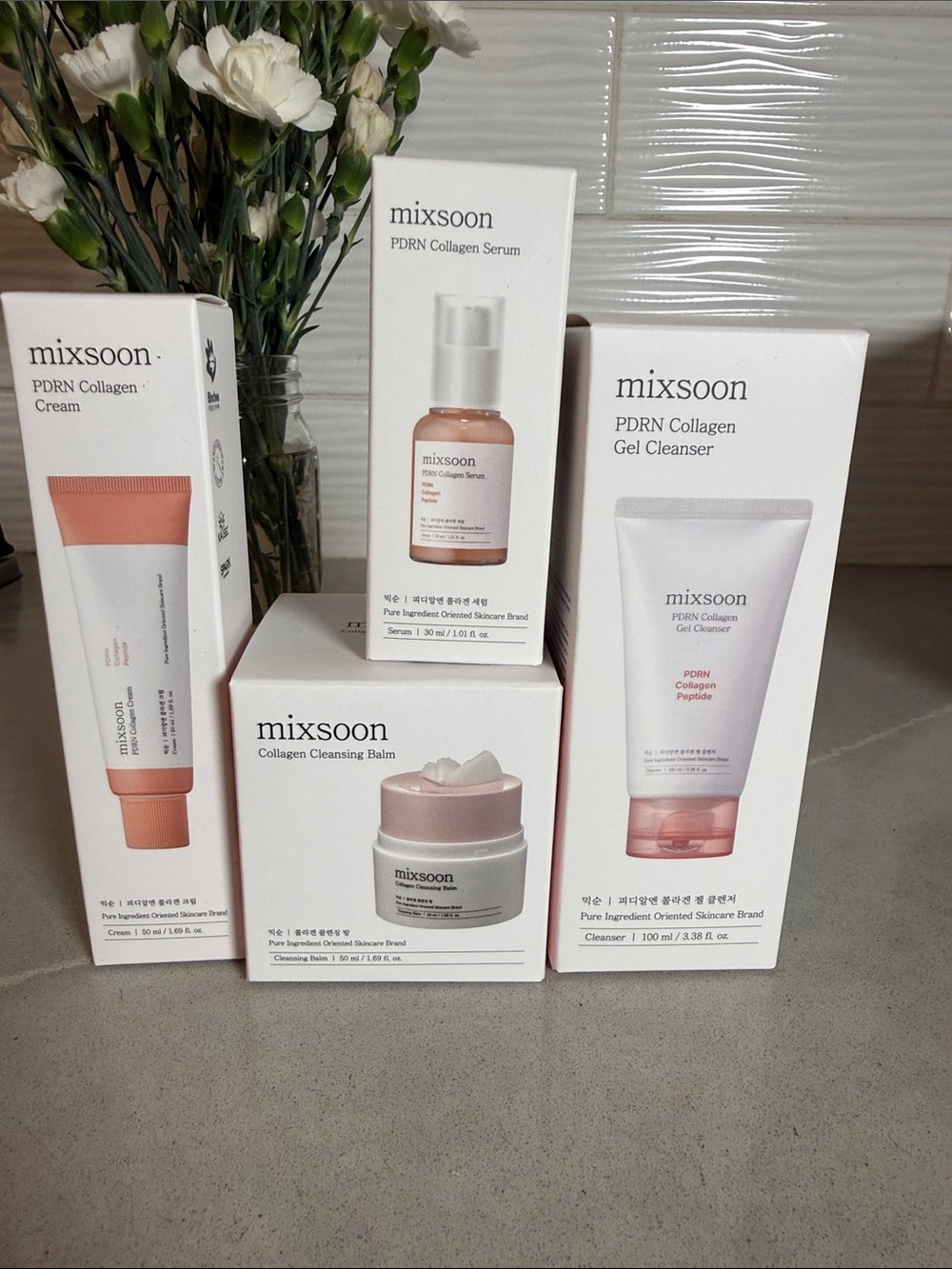 PDRN Collagen Skincare Set - Pink